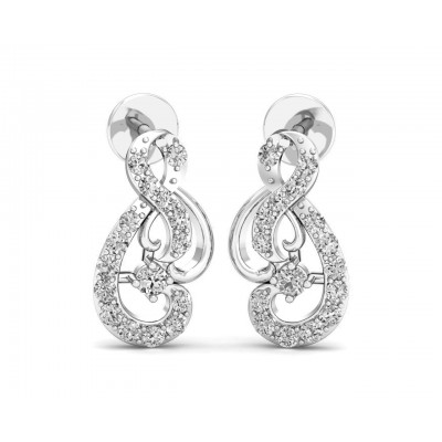 Deiva Round Brilliant Diamond Earrings